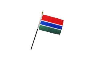 Gambia 4x6in Stick Flag