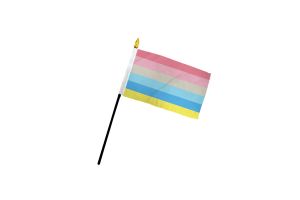 Genderflux 4x6in Stick Flag