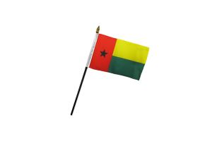Guinea-Bissau 4x6in Stick Flag