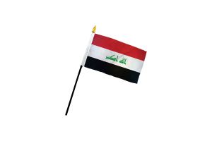 Iraq 4x6in Stick Flag