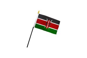 Kenya 4x6in Stick Flag