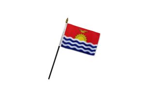 Kiribati 4x6in Stick Flag