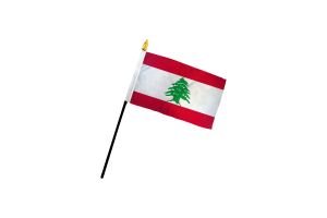Lebanon 4x6in Stick Flag