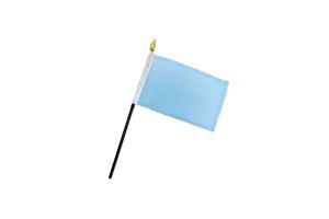 Light Blue Solid Color 4x6in Stick Flag