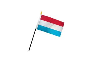 Luxembourg 4x6in Stick Flag