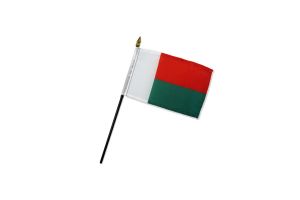 Madagascar 4x6in Stick Flag