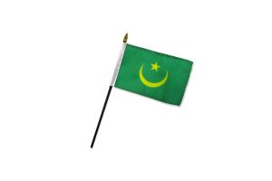 Mauritania (1959) 4x6in Stick Flag