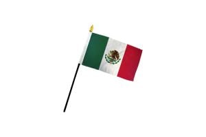 Mexico 4x6in Stick Flag