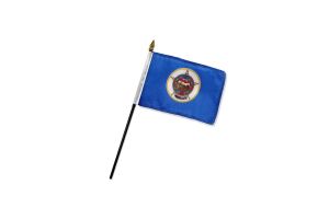 Minnesota (1957) 4x6in Stick Flag