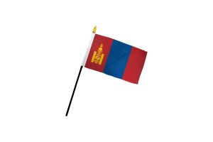 Mongolia 4x6in Stick Flag
