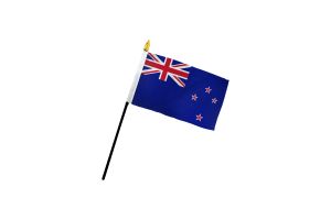 New Zealand 4x6in Stick Flag