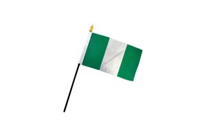 Nigeria 4x6in Stick Flag