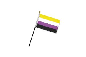 Non-Binary 4x6in Stick Flag