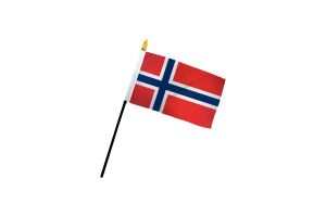 Norway 4x6in Stick Flag