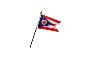Ohio 4x6in Stick Flag