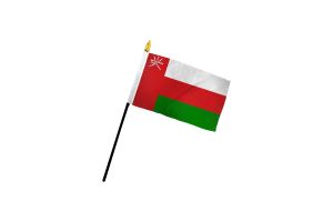 Oman 4x6in Stick Flag