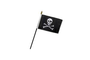 Pirate (Regular) 4x6in Stick Flag