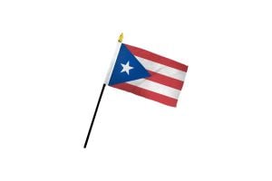 Puerto Rico 4x6in Stick Flag