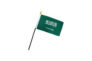Saudi Arabia 4x6in Stick Flag