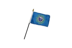 South Dakota 4x6in Stick Flag