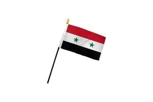 Syria 4x6in Stick Flag