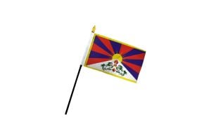 Tibet 4x6in Stick Flag