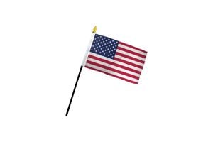 USA 4x6in Stick Flag