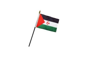 Western Sahara 4x6in Stick Flag