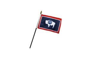 Wyoming 4x6in Stick Flag