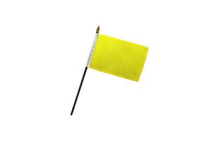 Yellow Solid Color 4x6in Stick Flag