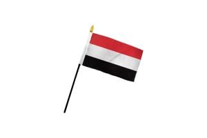 Yemen 4x6in Stick Flag