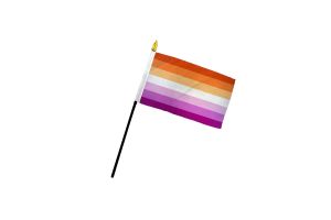 Lesbian (Sunset) 4x6in Stick Flag
