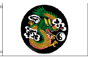 Chinese Dragon (Circle) Flag 3x5ft Poly
