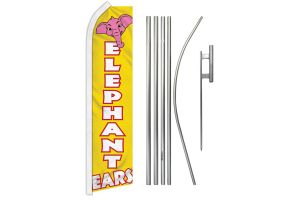 Elephant Ears Super Flag & Pole Kit