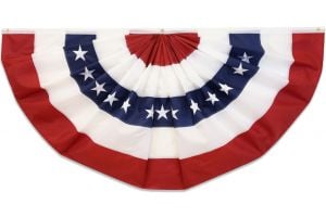 USA Embroidered Bunting Flag 3x1.5ft