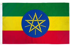 Ethiopia (Star) Flag 3x5ft Poly