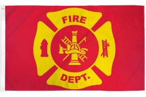Fire Department Flag 3x5ft Poly