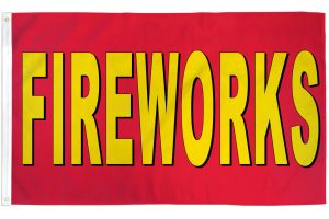 Fireworks (Red) Flag 3x5ft Poly