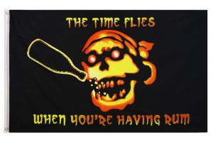Pirate Rum Flag 3x5ft Poly