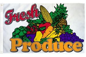 Fresh Produce Flag 3x5ft Poly