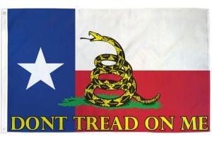 Don't Tread on Me Gadsden (Texas) Flag 3x5ft Poly