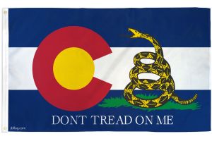 Don't Tread On Me (Colorado) Gadsden Flag 3x5ft Poly