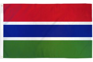 Gambia Flag 3x5ft Poly