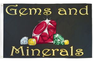 Gems & Minerals Flag 3x5ft Poly