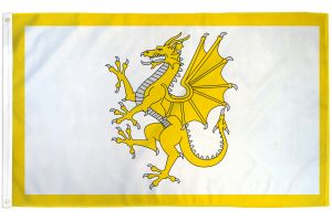 Golden Dragon (Welsh) Flag 3x5ft Poly