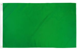 Green Solid Color Printed Polyester DuraFlag 3ft by 5ft