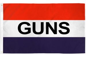 Guns Flag 3x5ft Poly