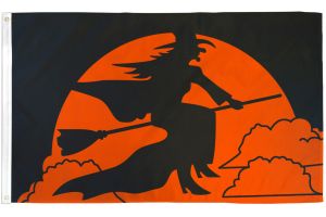 Halloween Witch Flag 3x5ft Poly