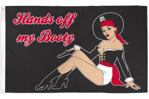Hands Off My Booty Flag 3x5ft Poly