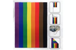H&G Studios Philly Rainbow 12x18in Garden Flag